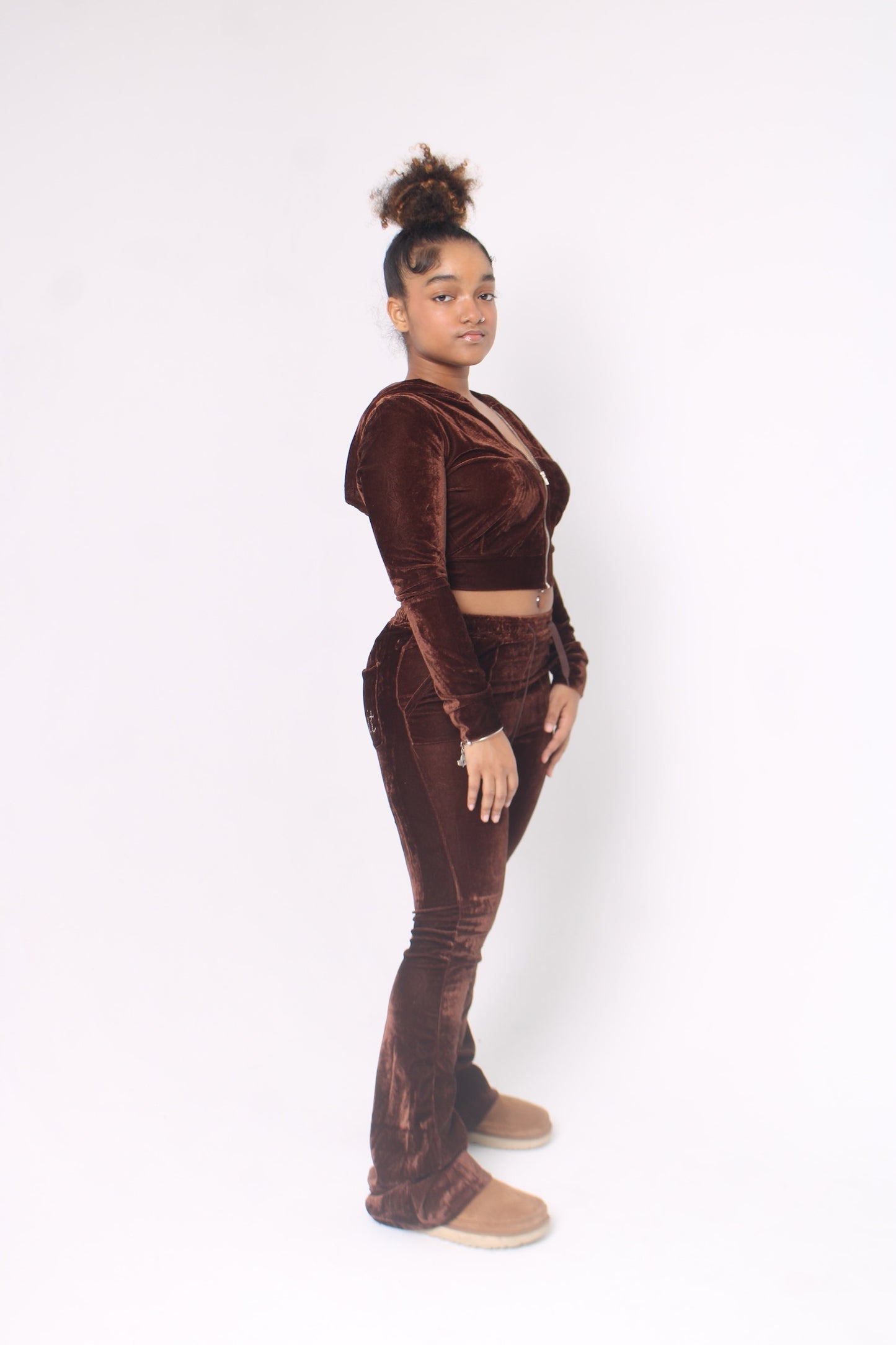 velour two piece set